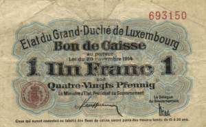 1 Franc L. 28.11.1914